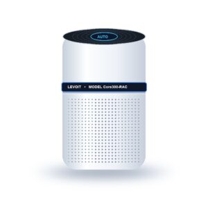 LEVOIT Core 300 True HEPA Air Purifier for Home Allergies and Pets in White